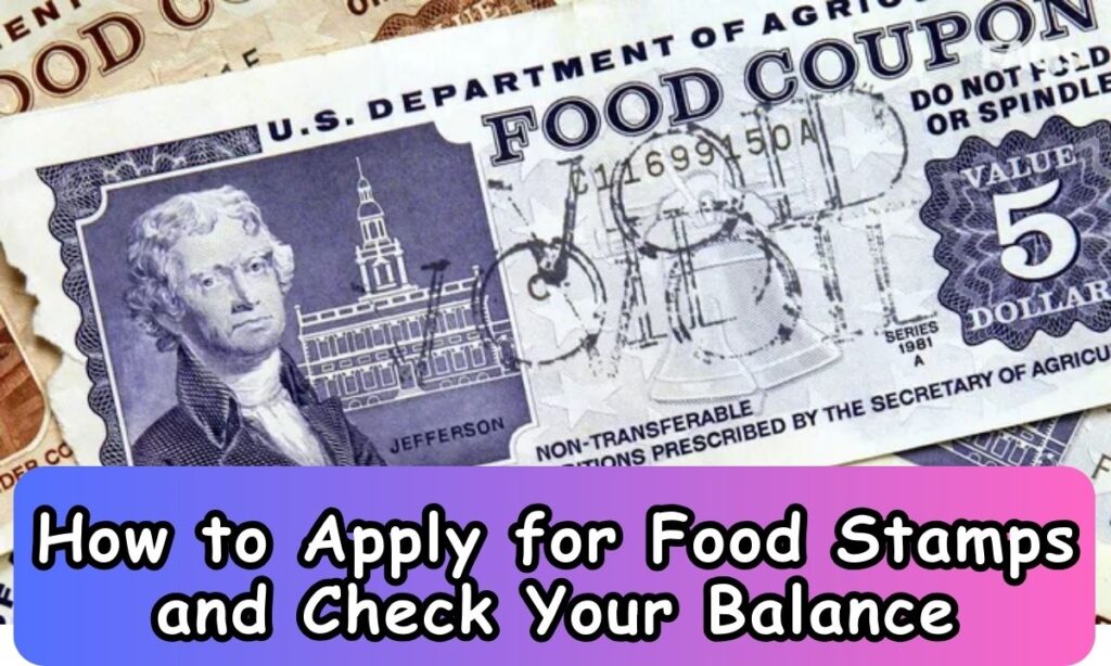 How to Apply for Food Stamps (SNAP Benefits) and Check Your Balance: A Comprehensive Guide for EBT Applications Across All States