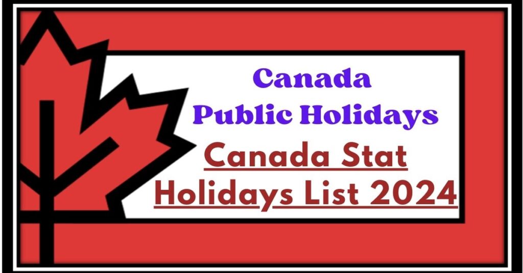 Canada Stat Holidays 2024