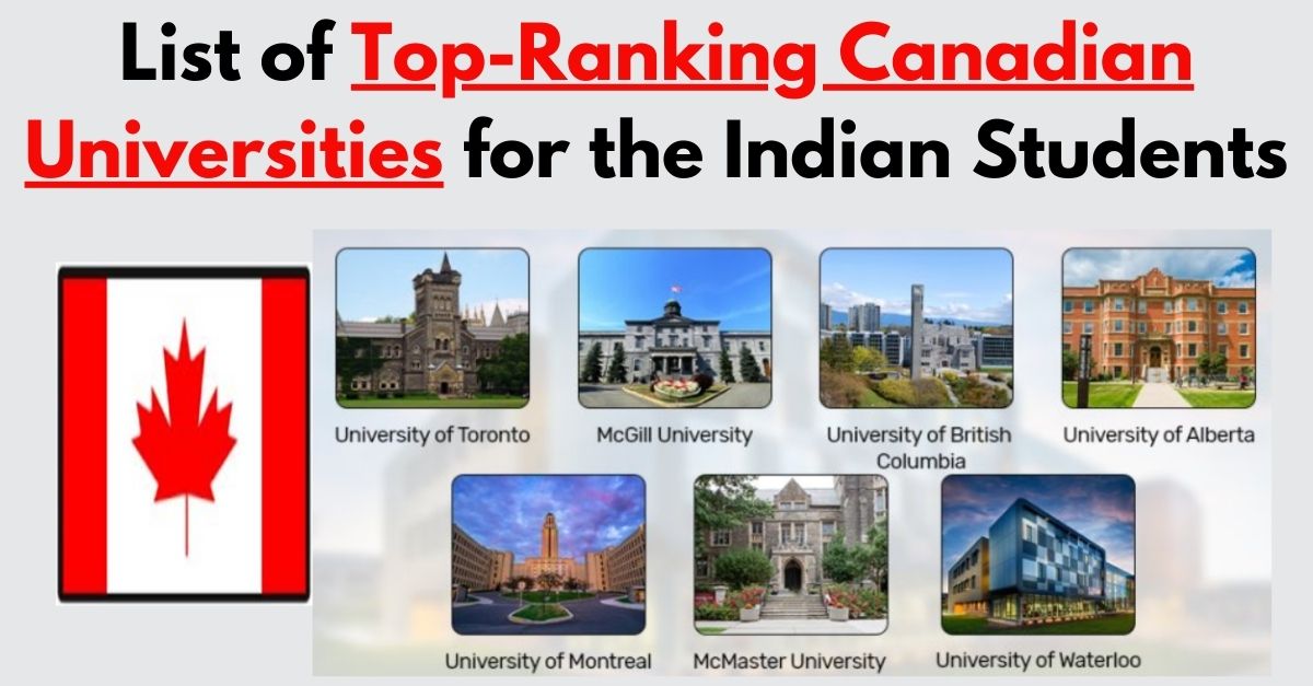 Top Ranking Canadian Universities For Indian Students - Bharat News