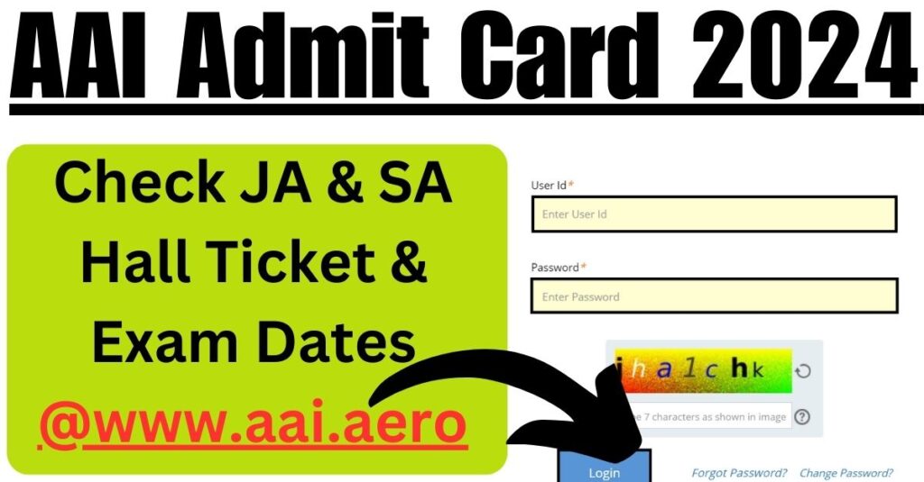 AAI Admit Card 2024 Check JA & SA Hall Ticket & Exam Dates www.aai