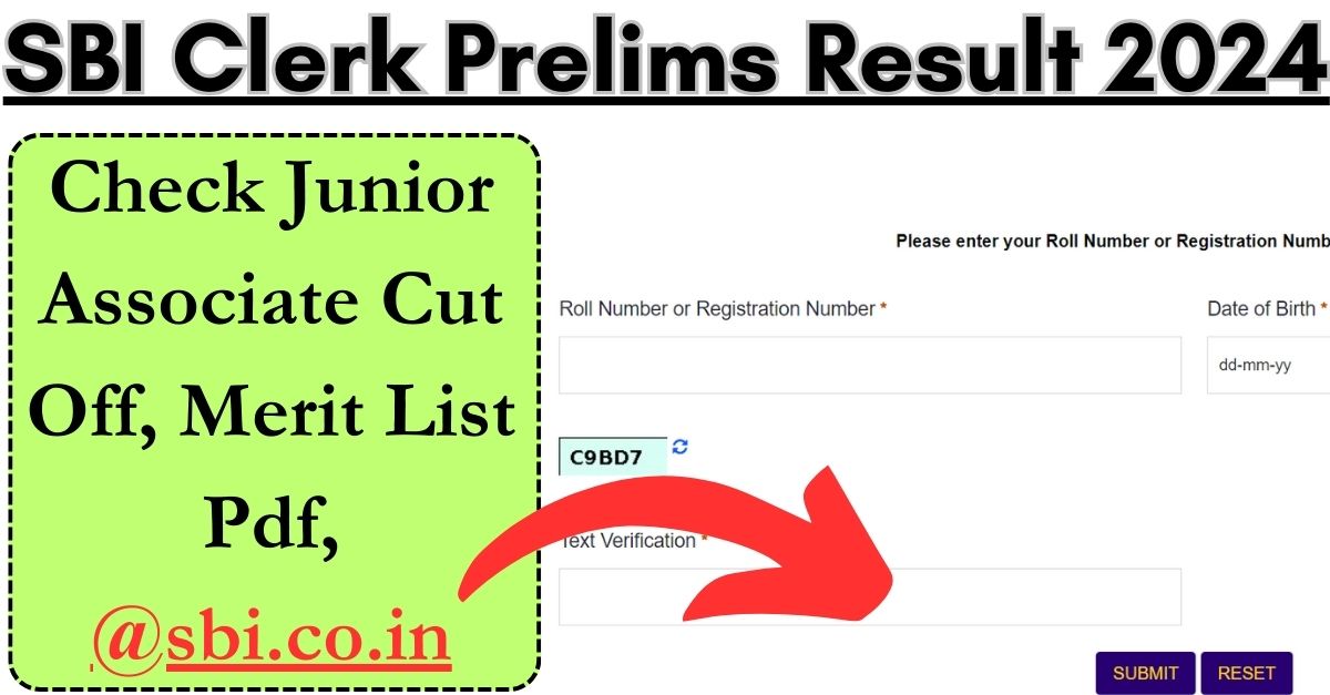 [OUT] SBI Clerk Prelims Result 2024 Check Junior Associate Cut Off