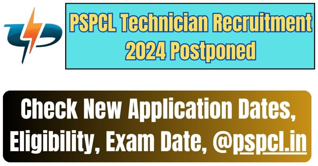 PSPCL Technician Recruitment 2024 