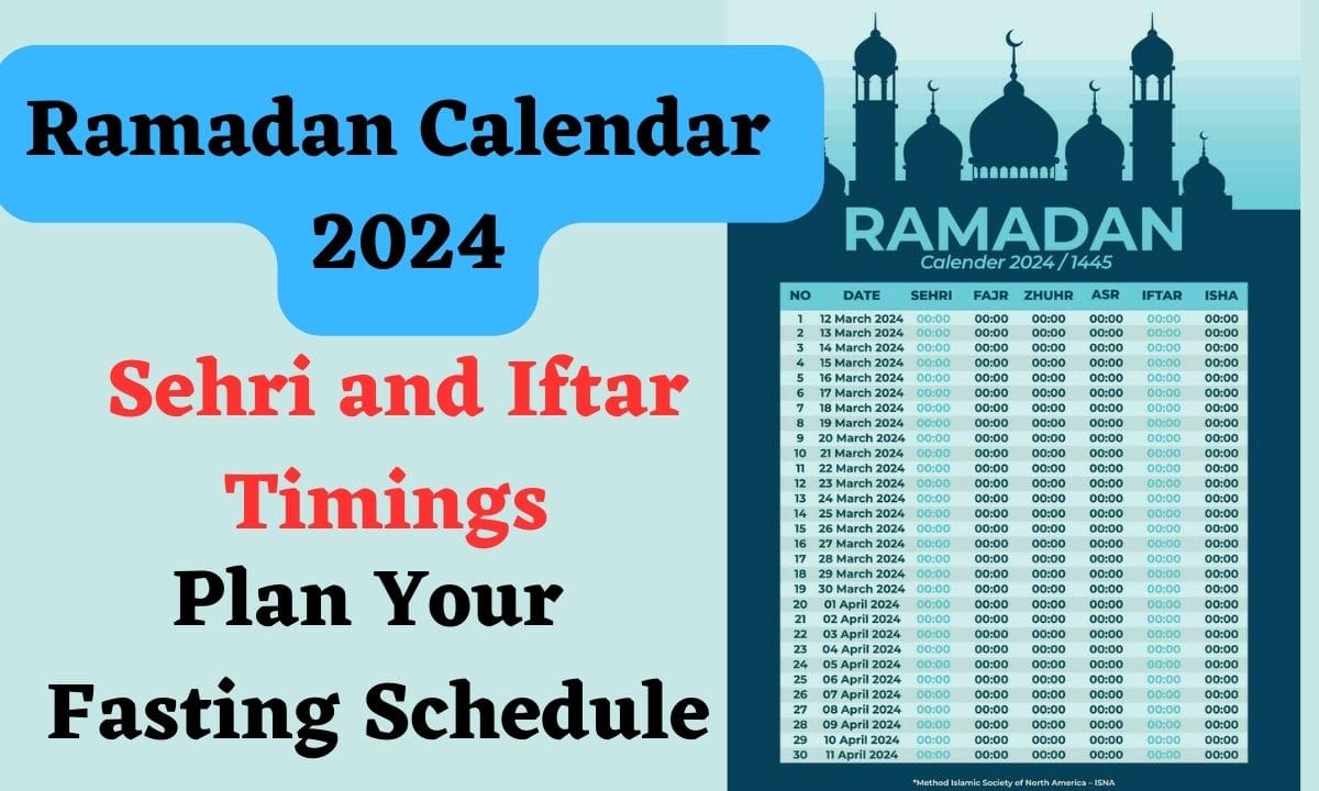 US Ramadan Calendar 2024 Sehri And Iftar Timings In India Plan Your