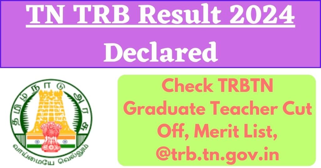 TN TRB Result 2024 