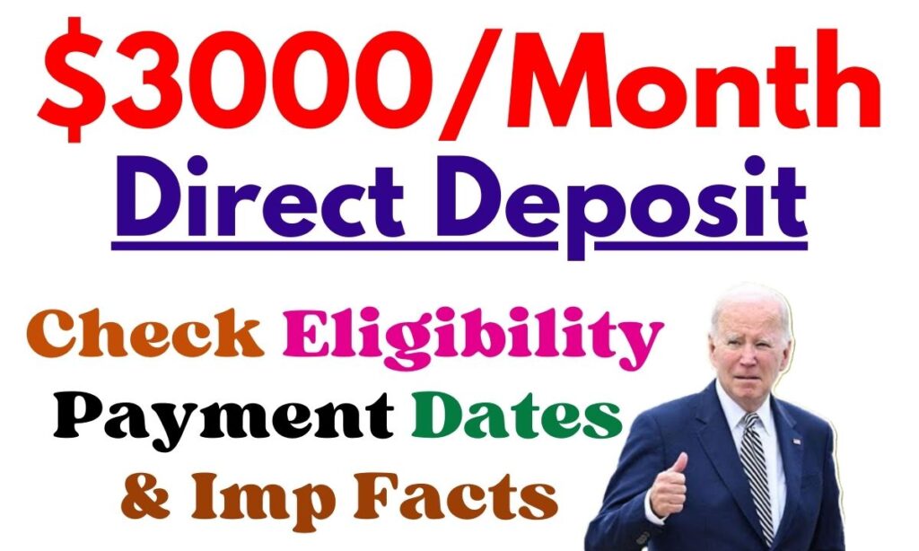 3000 Month Deposit