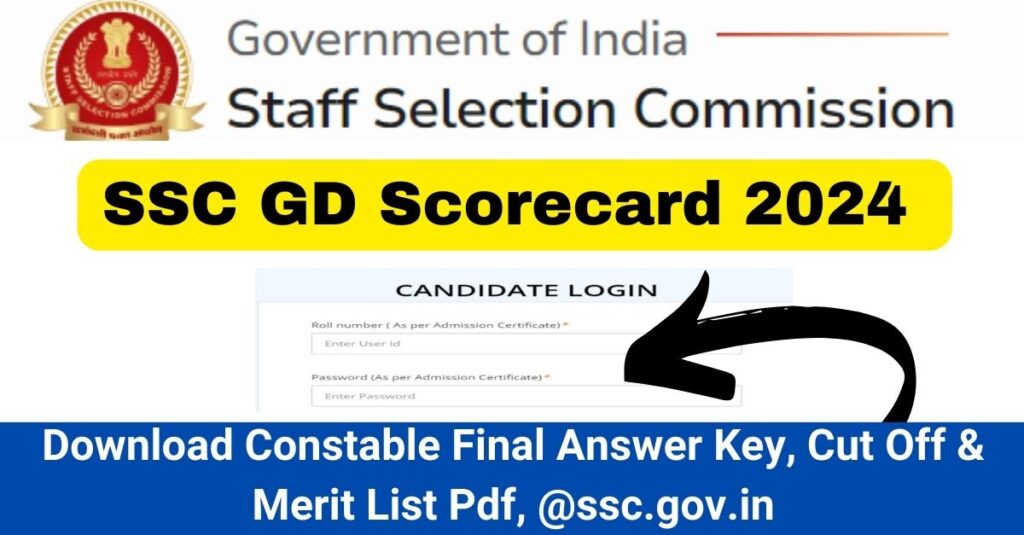 SSC GD Scorecard 2024 