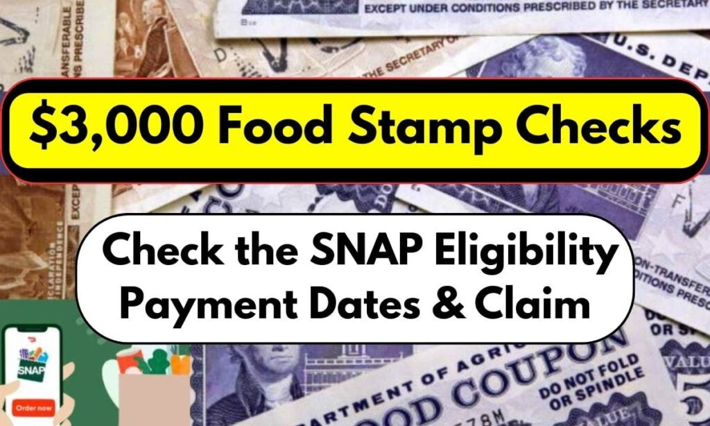 3000 Food Stamp Checks