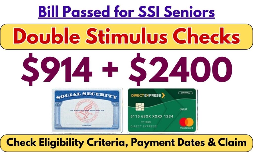 $914 + $2400 Double Stimulus Checks