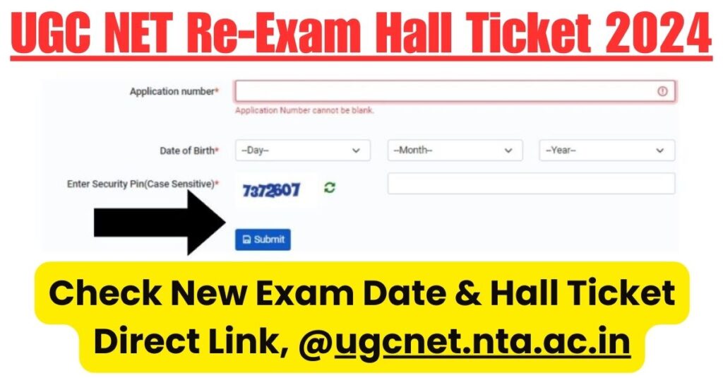 UGC NET Re-Exam Hall Ticket 2024