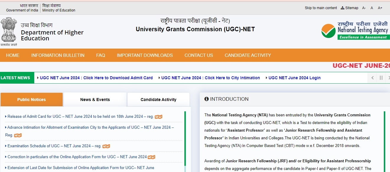 UGC NET Re-Exam Hall Ticket 2024: Check New Exam Date & Hall Ticket ...