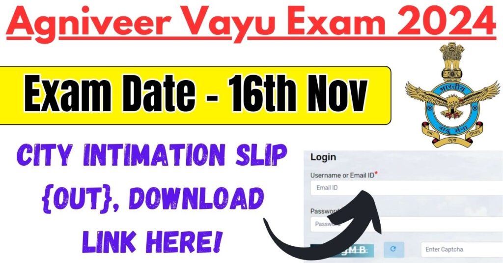 Agniveer Vayu Admit Card 2024