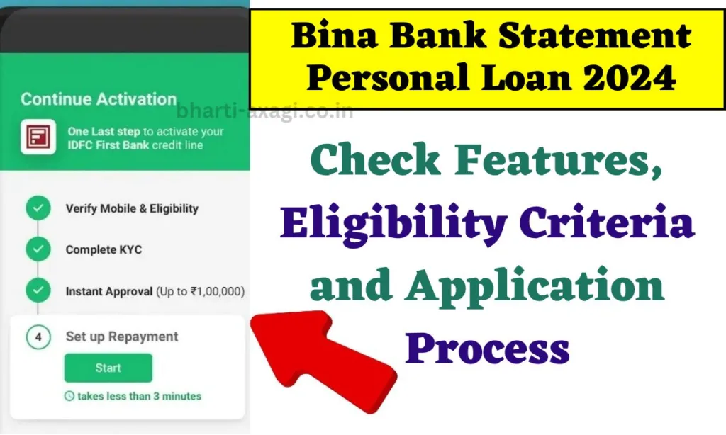 Bina Bank Statement Personal Loan 2024