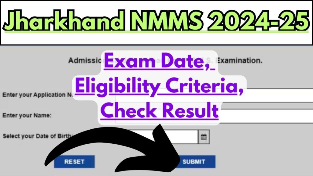 Jharkhand NMMS 2024-25