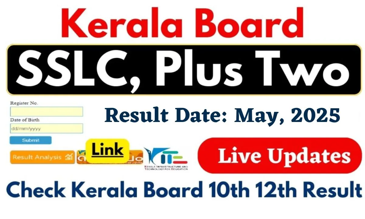 Kerala SSLC, Plus Two Results 2025 Date & Time (Check Now) Kerala Board 10th 12th Result Link