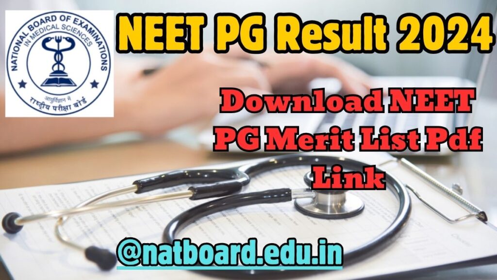 NEET PG Result 2024