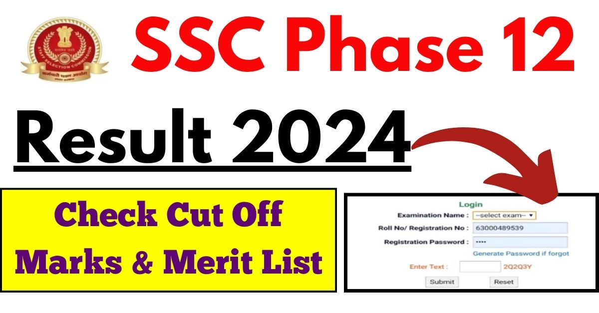 SSC Phase 12 Result 2024