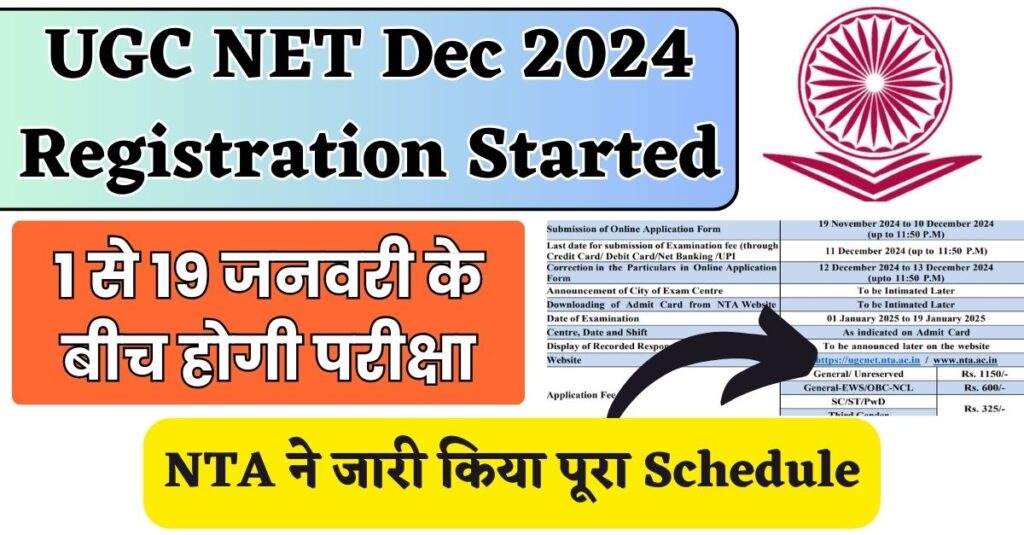 UGC NET Dec 2024 Registration 