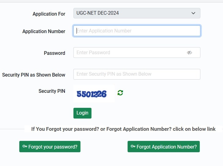 UGC NET December 2024 Application 