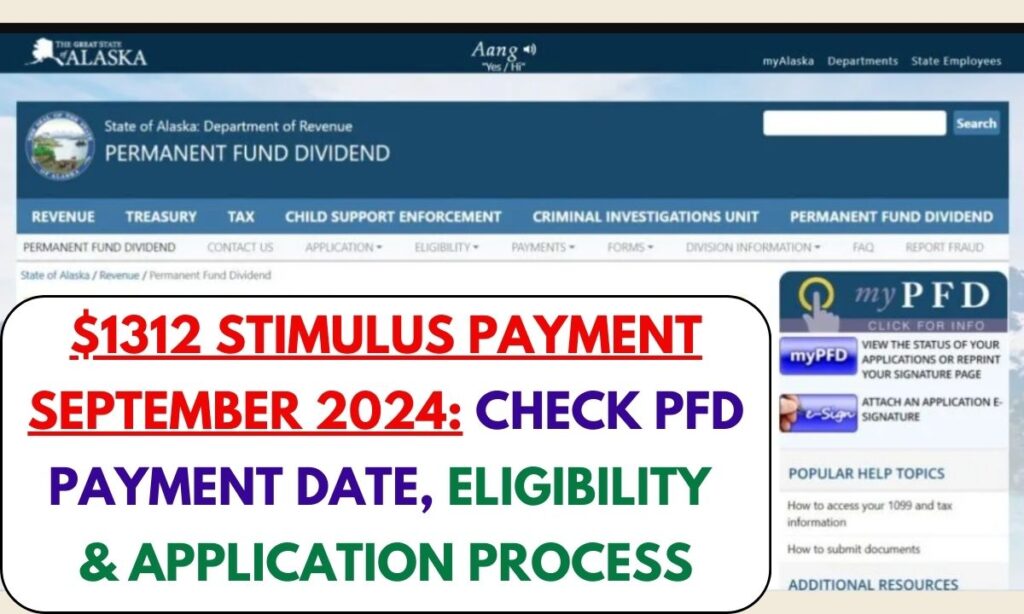 1312 Stimulus Payment