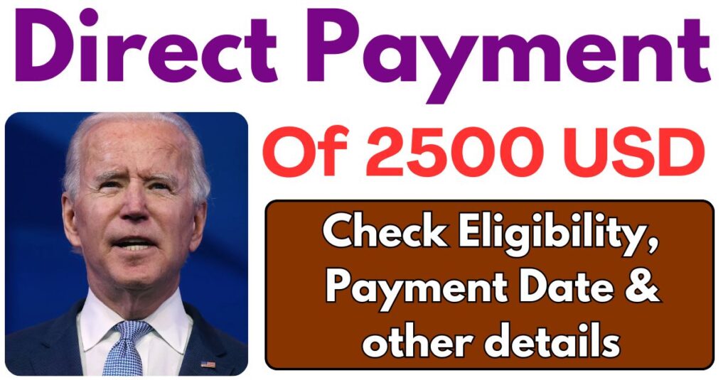 $2500 Direct Payment September 2024