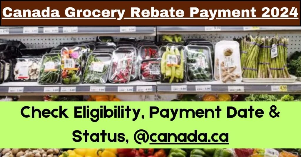 Canada Grocery Rebate Payment 2024