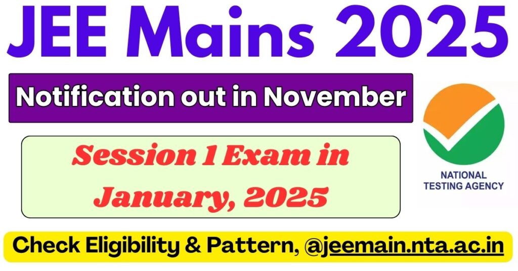 JEE Mains Exam 2025