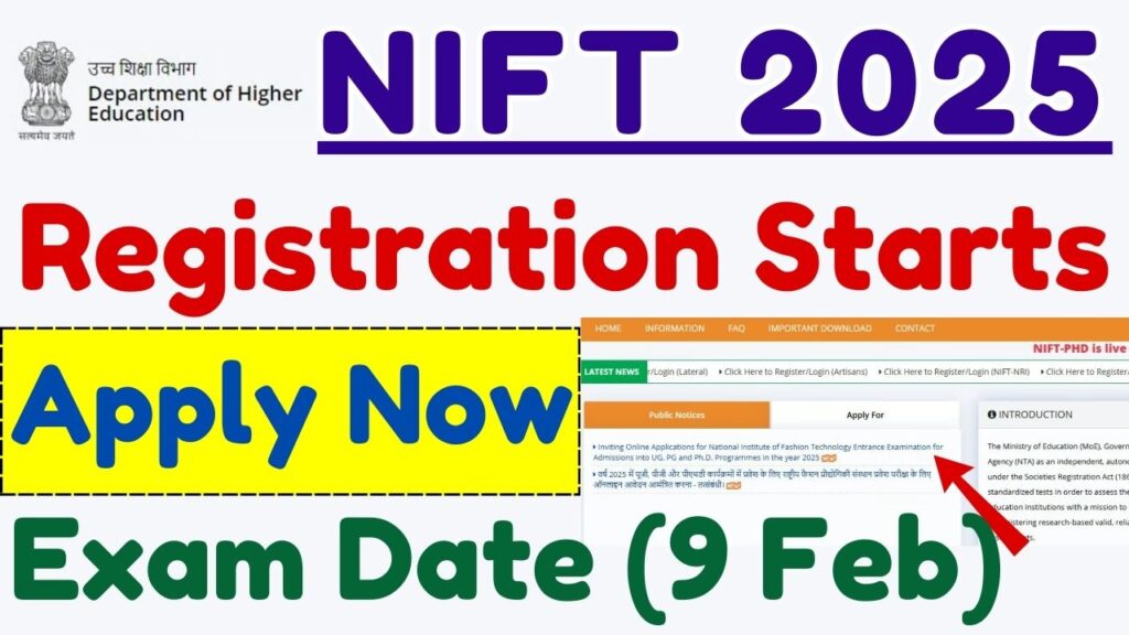 NIFT 2025 Registration