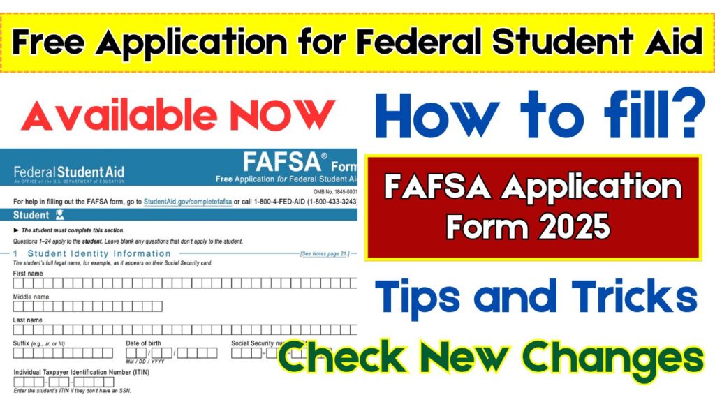 FAFSA Application Form 2025