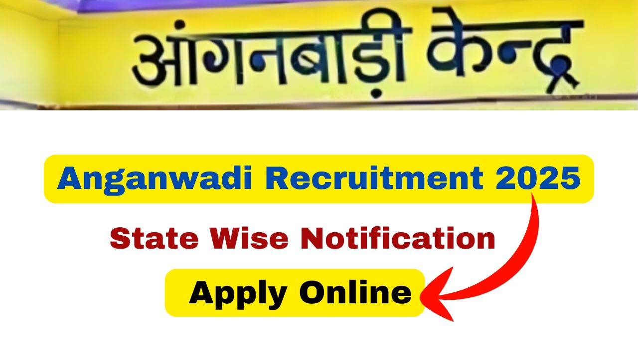 Anganwadi Recruitment 2025 Apply Online