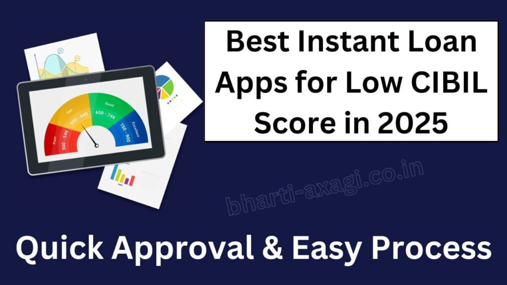 Best Instant Loan Apps for Low CIBIL Score in 2025