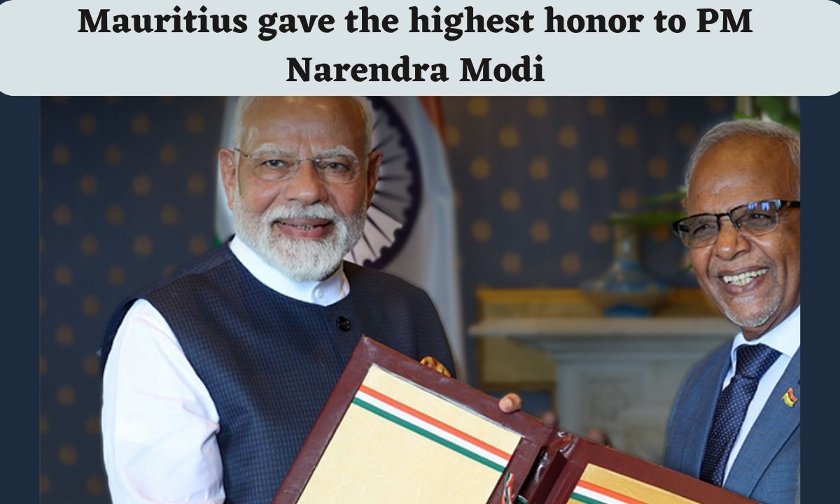 Mauritius gave the highest honor to PM Narendra Modi