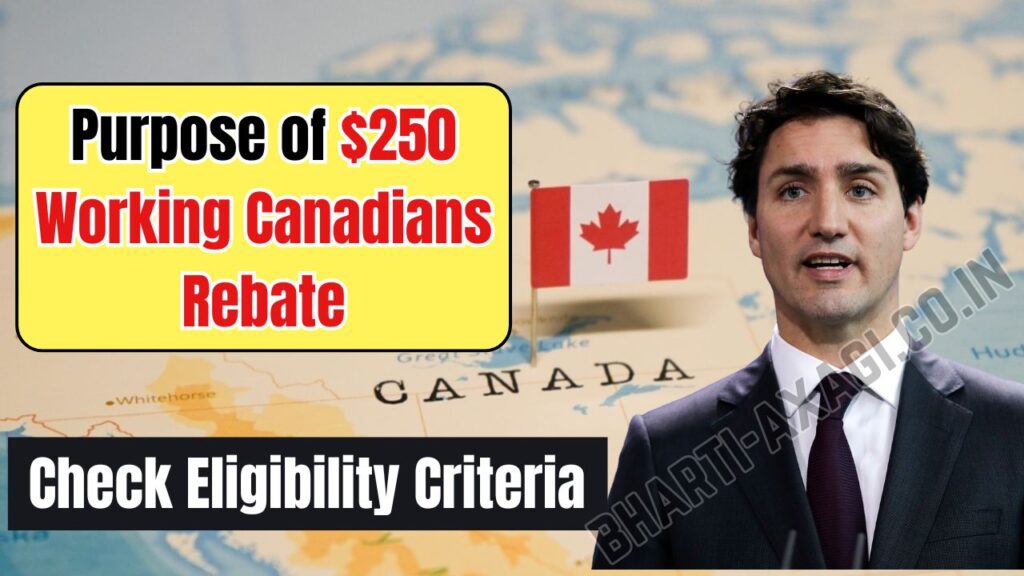 Purpose of $250 Working Canadians Rebate