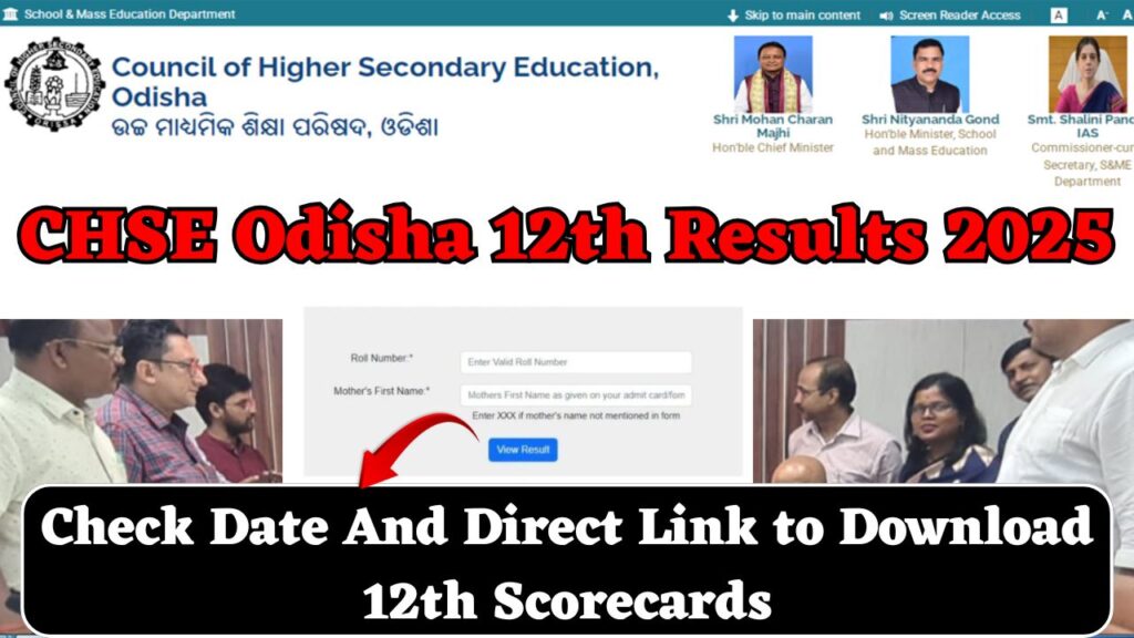CHSE Odisha 12th Results 2025 OUT at 4PM, Direct Link to Download 12th Scorecards 1 CHSE Odisha 12th Results 2025